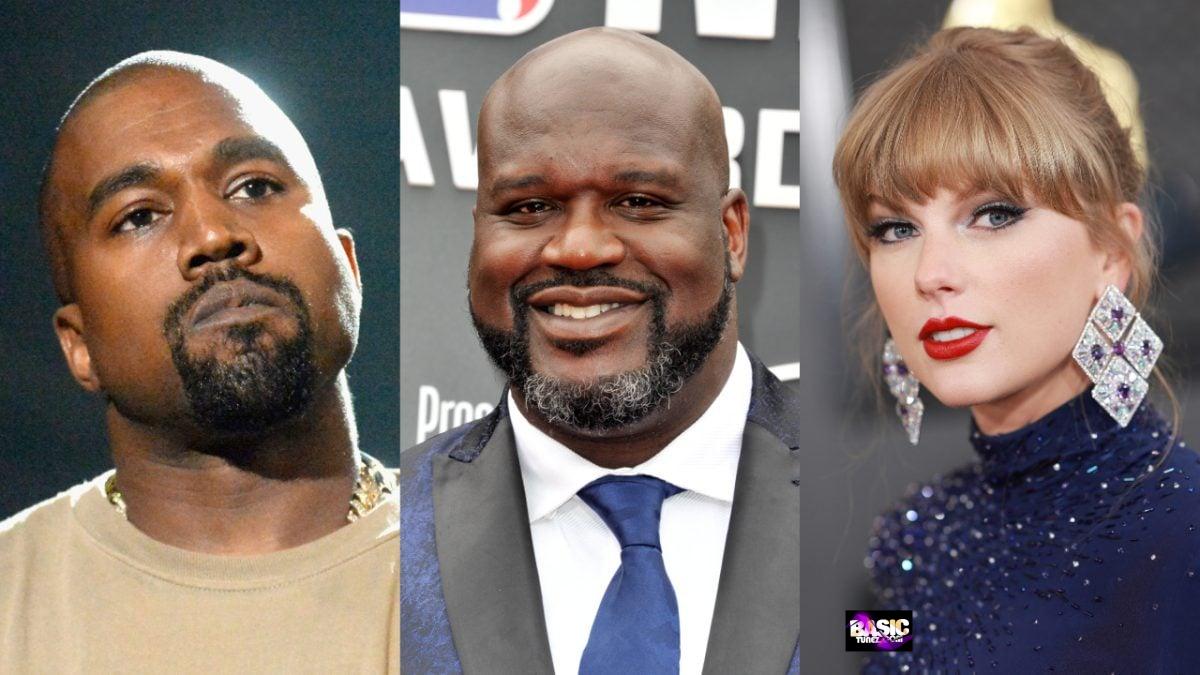Kanye West Responds To Shaquille O'Neal's 'Man Up' Jab, Hits Back At Taylor Swift Fans
